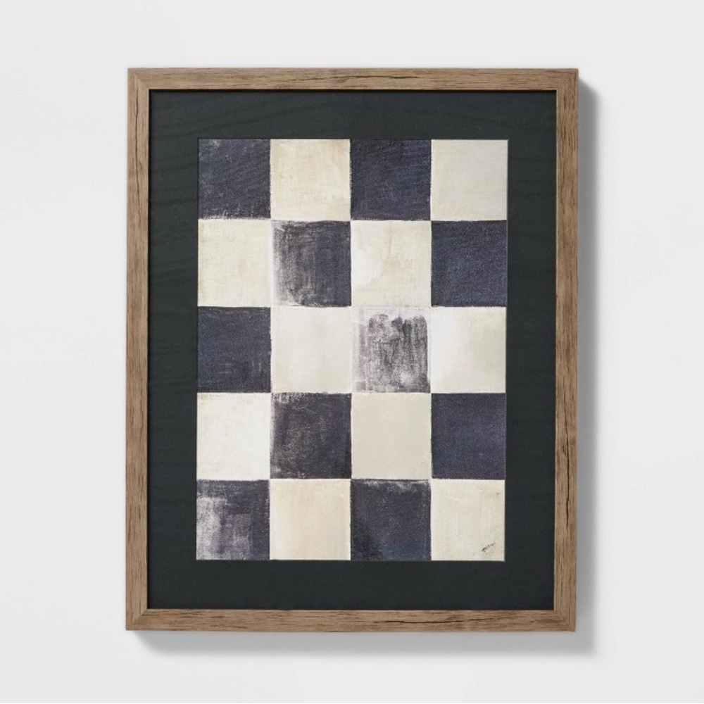 16" x 20" Checkerboard Framed Wall Art - Threshold™ Studio McGee